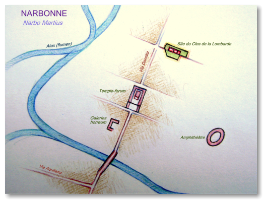 Situation du "Clos de la Lombarde"